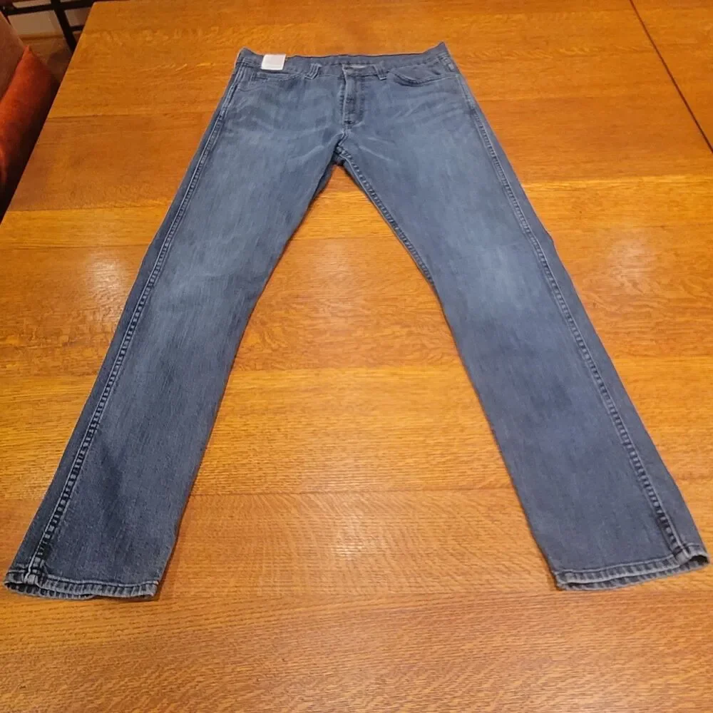 Levi's 508 Jeans Men's Blue Denim Regular Taper, 32x32, Black Tab